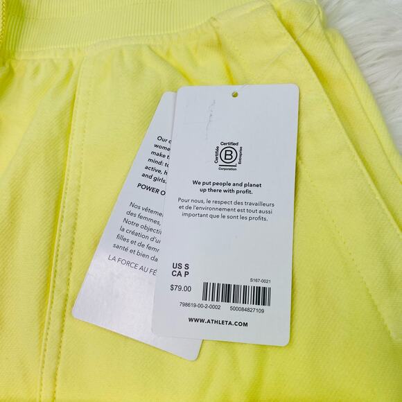 Athleta Women's Farallon Midi Short Size S Bright Yellow NWT - Picture 11 of 16